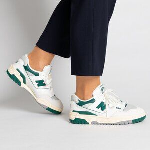 NEW BALANCE 550 Basketball Shoe Youth 7 Kids Boys Girls GSB550CS NEW Green White